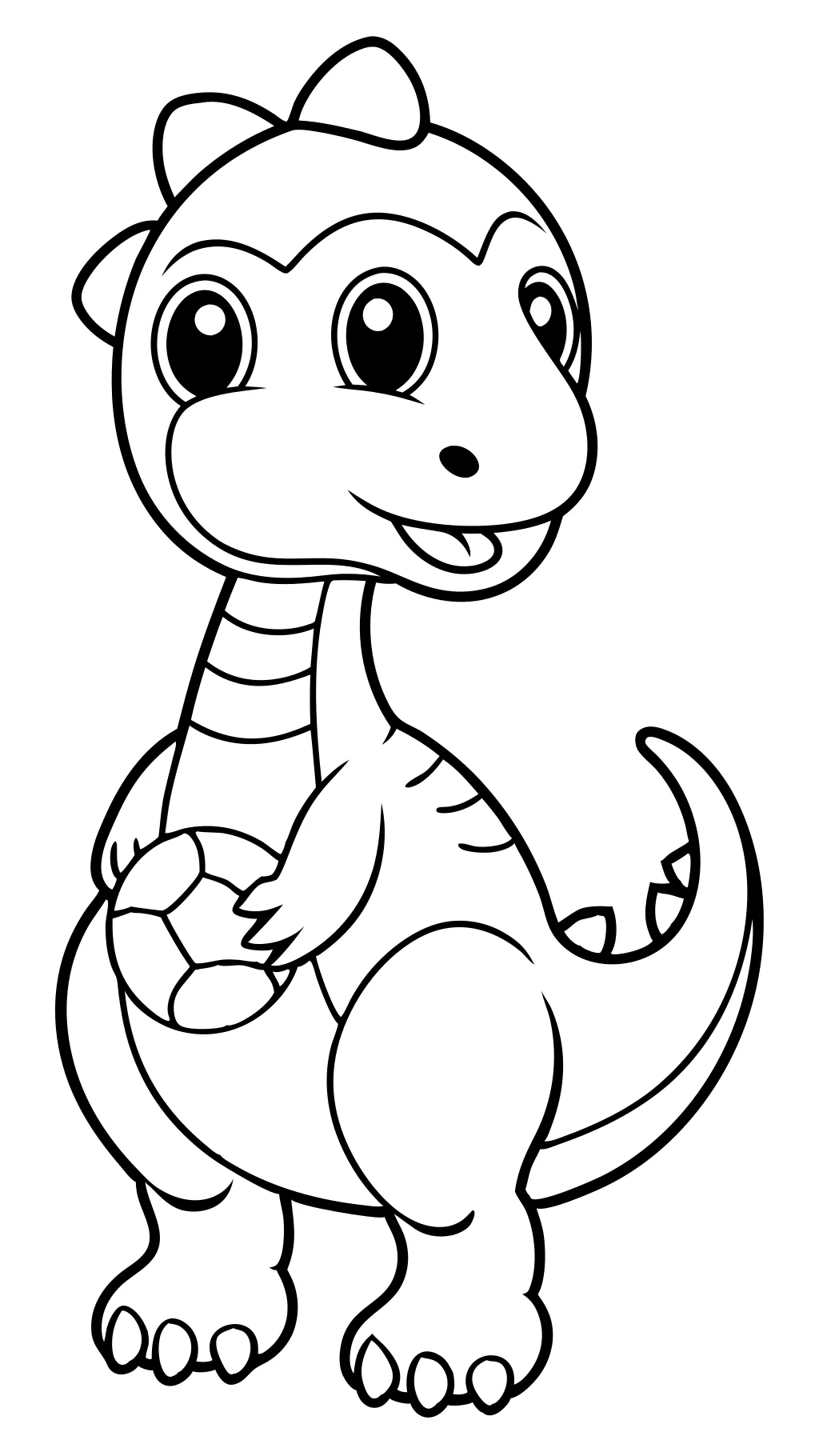 coloriages mignons dinosaures